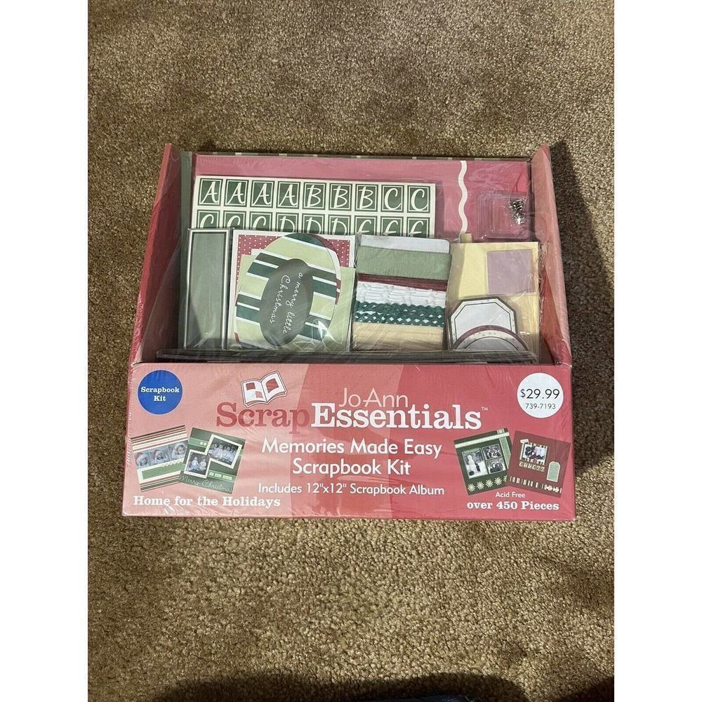 JoAnn Scrap Essentials Memories Made Easy Scrapbook Kit ~ Home for the Holidays